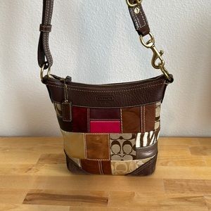 Brown Patch Coach Purse